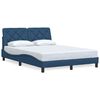 vidaXL Bedframe zonder matras 120x200 cm stof blauw