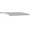 vidaXL Handmatige Luifelhouder met LED's Lichtgrijs en wit. 4 x 2 m