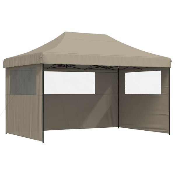 vidaXL Partytent Taupe 292 x 440 x 315 cm Oxford Stof