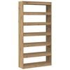 vidaXL Boekenkast 6-laags 100 x 30 x 198 cm Bewerkt hout Artisan Eik