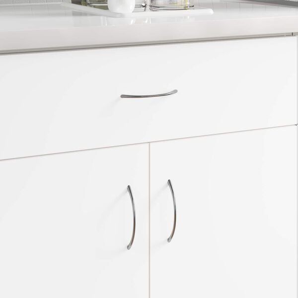 vidaXL Handvat 1385 pcs Zilver 107 x 3.6 x 23 mm Roestvrij staal