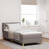 vidaXL Boxspringbed met matras Taupe 200 x 100 cm Polyester