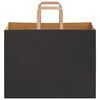 vidaXL Papieren zakken 250 st met hengsels 32x17x25 cm zwart