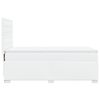 vidaXL Boxspring met matras kunstleer wit 90x200 cm