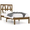vidaXL Bedframe massief grenenhout honingbruin 90x190 cm