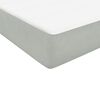 vidaXL Boxspring met matras en LED fluweel lichtgrijs 140x220 cm