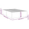vidaXL Bedframe zonder matras 140x190 cm fluweel donkergroen