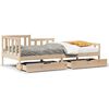 vidaXL Slaapbank met lades 80x200 cm massief grenenhout
