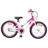 vidaXL Kinderfiets Met Zijwieltjes 18 Inch voor 5-7 jaar Roze