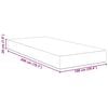 vidaXL Bedmatras met matras Saliegroen 100 x 200 cm Stof