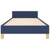 vidaXL Bedframe zonder matras 90x190 cm stof blauw