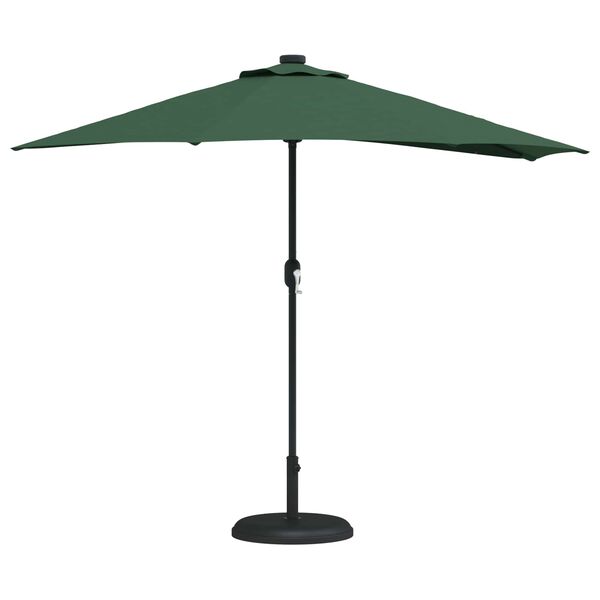 vidaXL Tuinparasol Groen 294 x 150 x 224 cm Polyester en staal