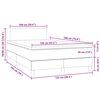 vidaXL Boxspring met matras en LED fluweel donkerblauw 120x190 cm