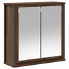 vidaXL Badkamerwandkast met spiegel 60x21x60 cm bruin eiken