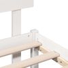 vidaXL Bedframe met hoofdeinde Wit 120 x 190 cm Massief grenenhout