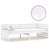 vidaXL Slaapbank met matras massief grenenhout wit 90x200 cm