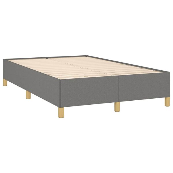 vidaXL Boxspring met matras stof zwart 120x190 cm