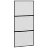 vidaXL Schuifdeur met beslag 102,5x205 cm gehard glas en aluminium