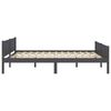 vidaXL Bedframe massief grenenhout grijs 140x200 cm