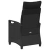 vidaXL Recliner Tuinstoelen Zwart 56 x 60 x 112 cm Staal en Polyester