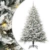 vidaXL Artificial Pre-lit Kerstboom met Ballenset Groen 210 cm