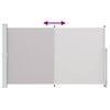 vidaXL Tuinscherm uittrekbaar 180x300 cm grijs