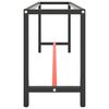 vidaXL Werkbankframe 210x50x79 cm metaal matzwart en matrood