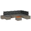 vidaXL Tuin Sofa Set 9 st Grijs