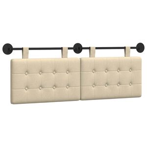 vidaXL Hangend hoofdbord Stof