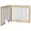 vidaXL Opvouwbaar hondenhek met standaards 2 pcs Sonoma Eiken 200,5 cm