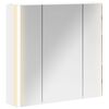 vidaXL Badkamer spiegelkast Wit 63,5 x 15,5 x 60,5 cm Bewerkt hout