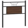 vidaXL Vervangend hoofdbord 80 cm bewerkt hout en staal bruin eikenkleurig