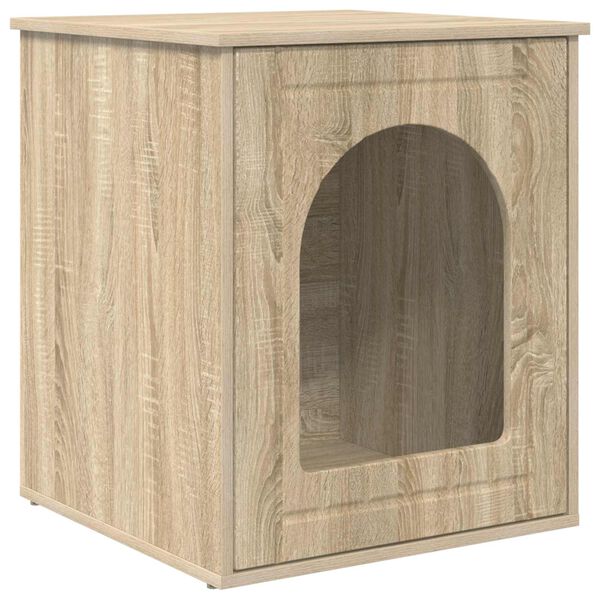 vidaXL Kattenhuis Sonoma 53 x 52 x 62 cm Bewerkt hout