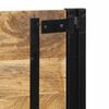 vidaXL Hoofdeinde 160 cm massief hout mango en ijzer