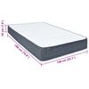 vidaXL Boxspringmatras 190x140x20 cm medium zacht stof