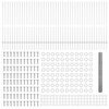 vidaXL Hek met Paal Zilver 1,4 x 100 m Staal