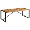 vidaXL Eettafel 220x100x75 cm massief mangohout
