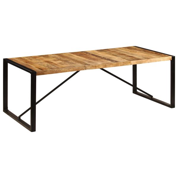 vidaXL Eettafel 220x100x75 cm massief mangohout