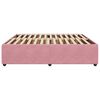 vidaXL Bedframe fluweel roze 180x200 cm