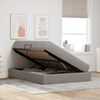 vidaXL Opslag bed met matras met matras Taupe 140 x 200 cm Polyester