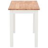 vidaXL Eettafel 120x60x74 cm massief eikenhout