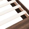 vidaXL Bedframe bewerkt hout bruin eikenkleur 90x200 cm