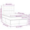 vidaXL Boxspring met matras fluweel zwart 120x190 cm