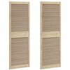 vidaXL Kastdeur 2 st Naturel 170 x 2,1 x 59,5 cm Massief grenenhout
