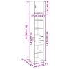 vidaXL Opbergkast smal 40x42,5x225 cm bewerkt hout grijs sonoma eiken