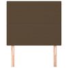 vidaXL Hoofdbord donkerbruin 80x5x118/128 cm stof