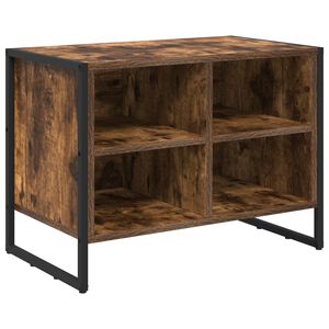 vidaXL Schoenenkast 60 x 35 x 44 cm Bewerkt hout Rook Eik