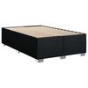 vidaXL Boxspring met matras stof zwart 100x200 cm