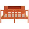 vidaXL Bed met boekenkast zonder matras grenenhout wasbruin 120x190 cm