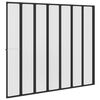 vidaXL Douchescherm Zwart 168 x 140 cm Aluminium